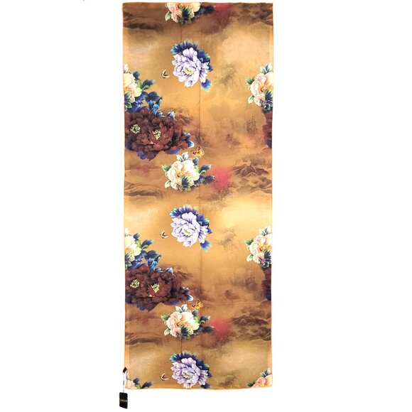 NWT Double-Sided Silk Scarf 27"x70" Long Rectangle Shawl Wrap 3311 - Picture 3 of 8